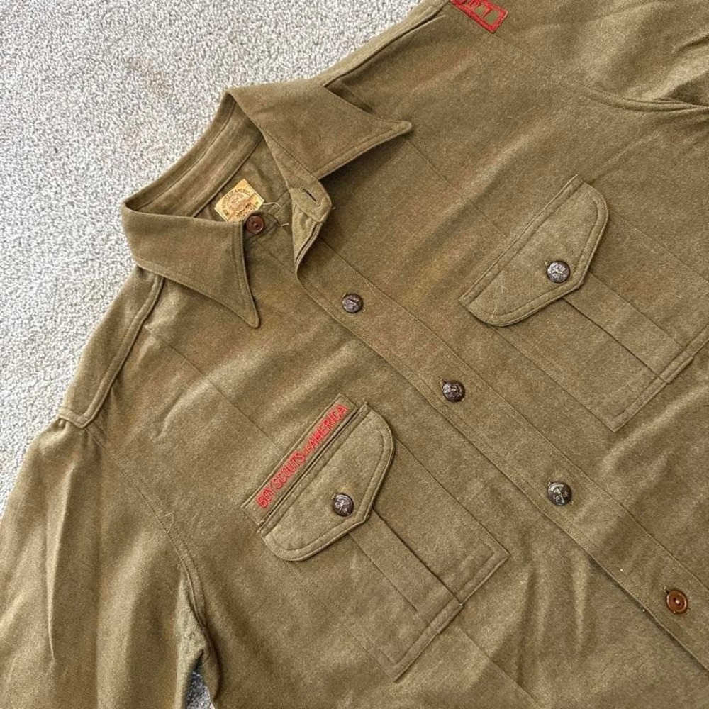 Vintage 1930s 1940s Boy Scouts Sweet Orr Union Made Shirt